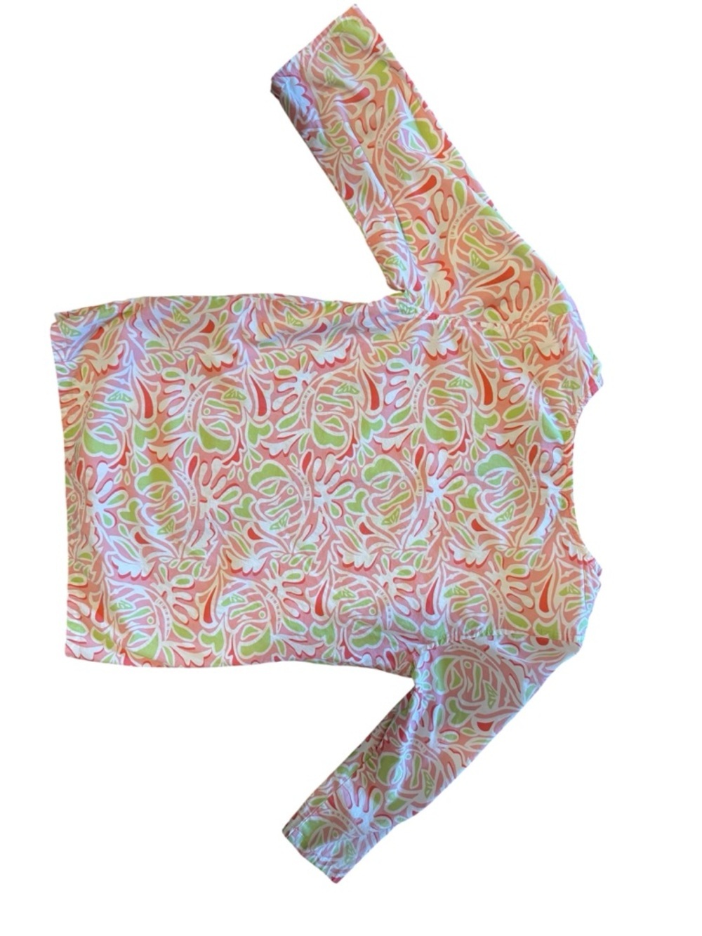 Vineyard Vines Printed 3/4-Sleeve Blouse with Crochet Detail Size Medium - Picture 4 of 12